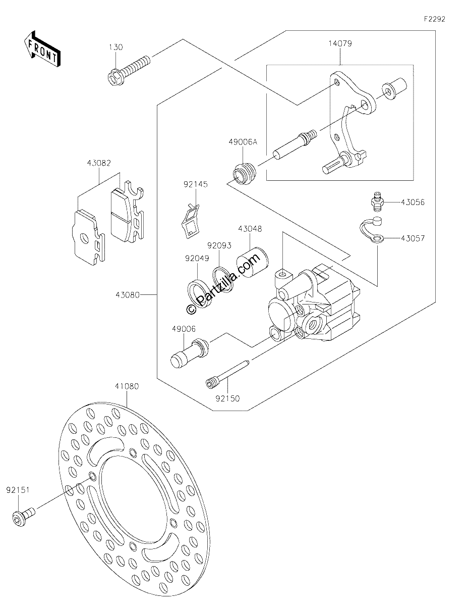 Diagrama de FRONT BRAKE