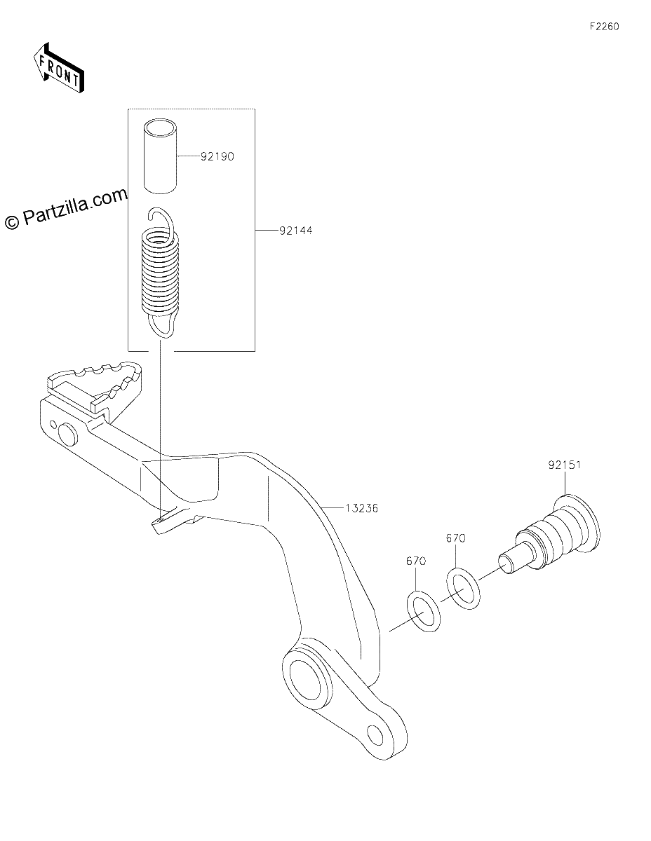 Diagrama de BRAKE PEDAL