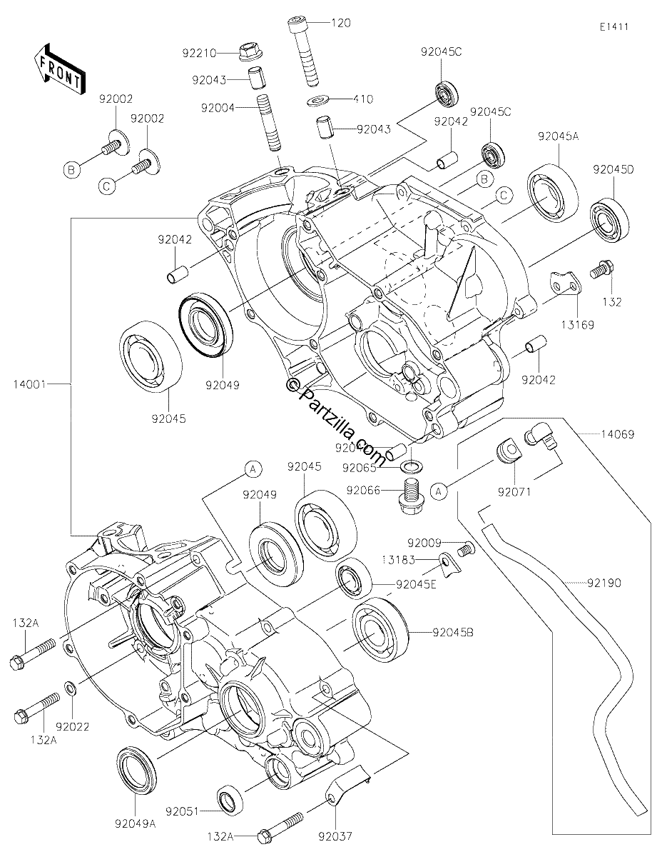 Diagrama de CRANKCASE