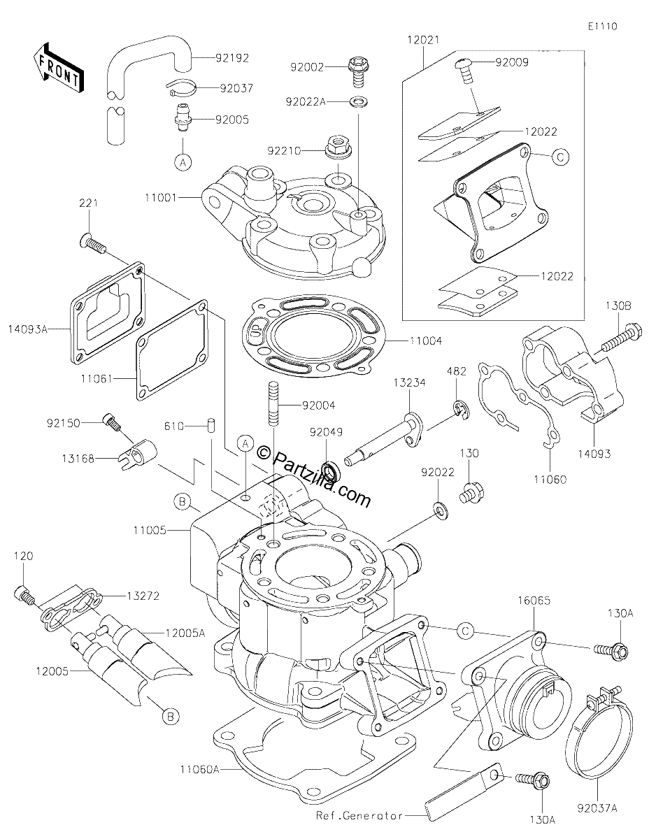 Diagrama de CYLINDER HEAD CYLINDER