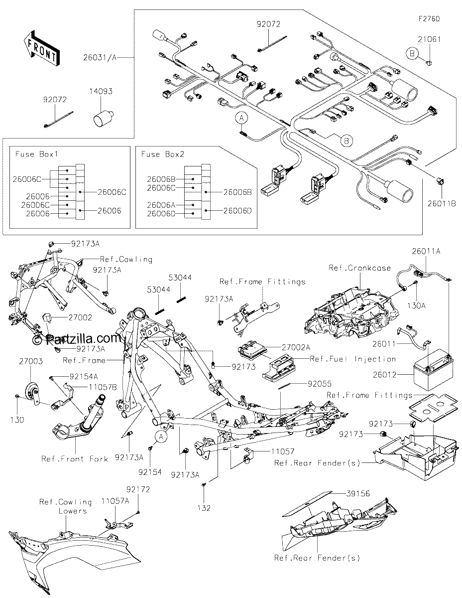 Diagrama de CHASSIS ELECTRICAL EQUIPMENT