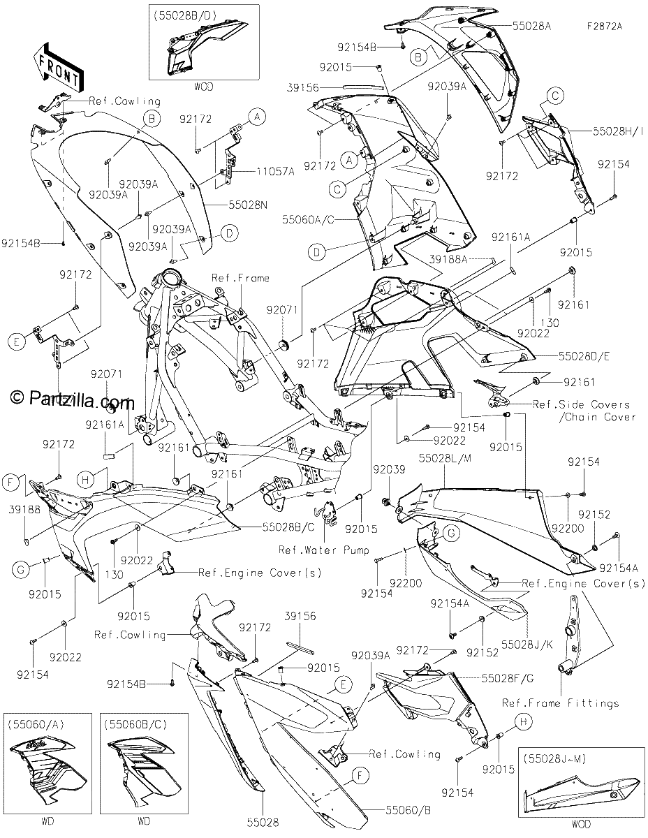 Diagrama de COWLING LOWERS GPFAN GPFAL