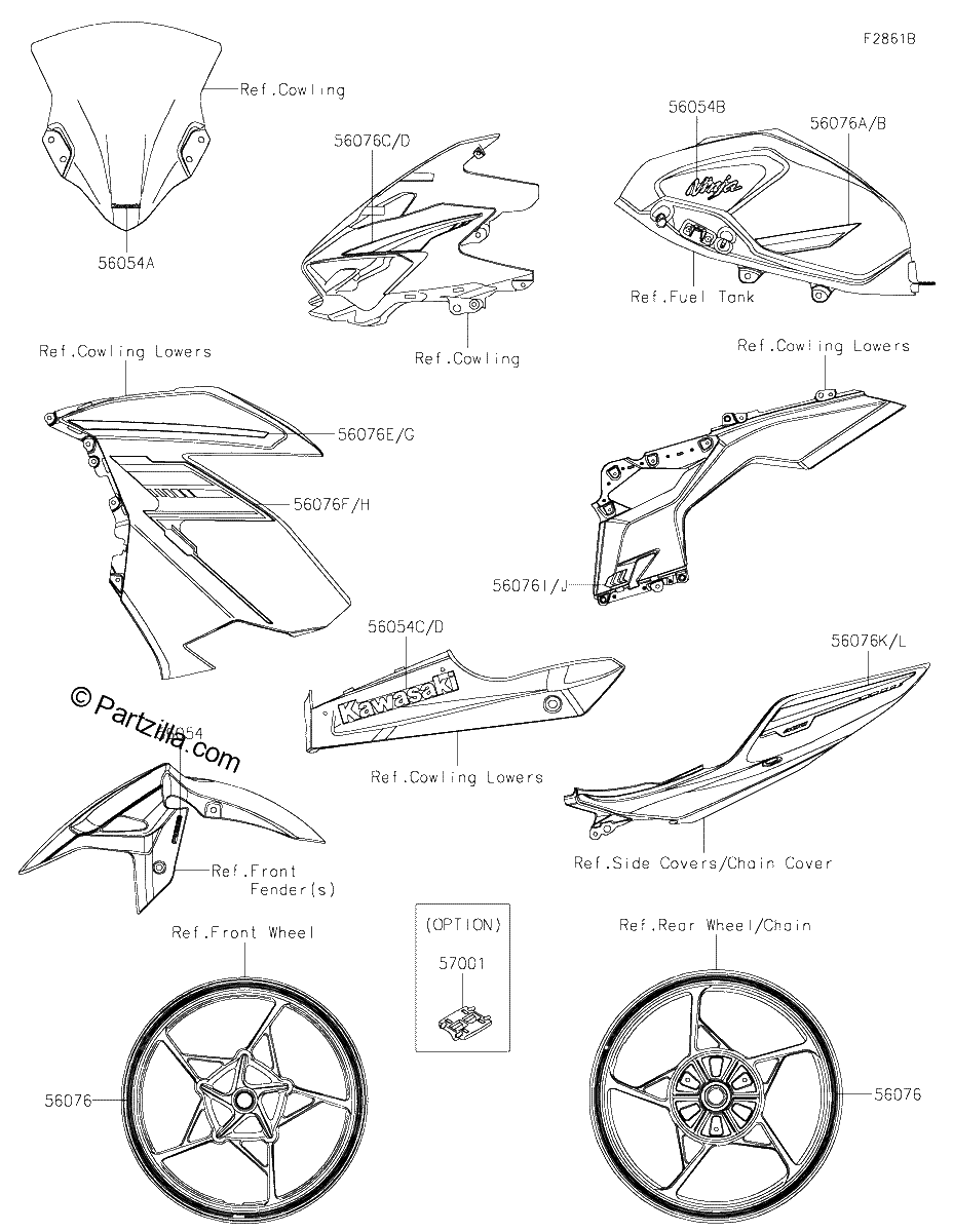Diagrama de DECALS WHITE GPFAN GPFAL