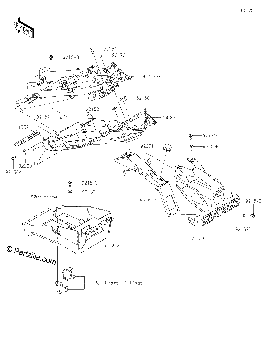 Diagrama de REAR FENDER S