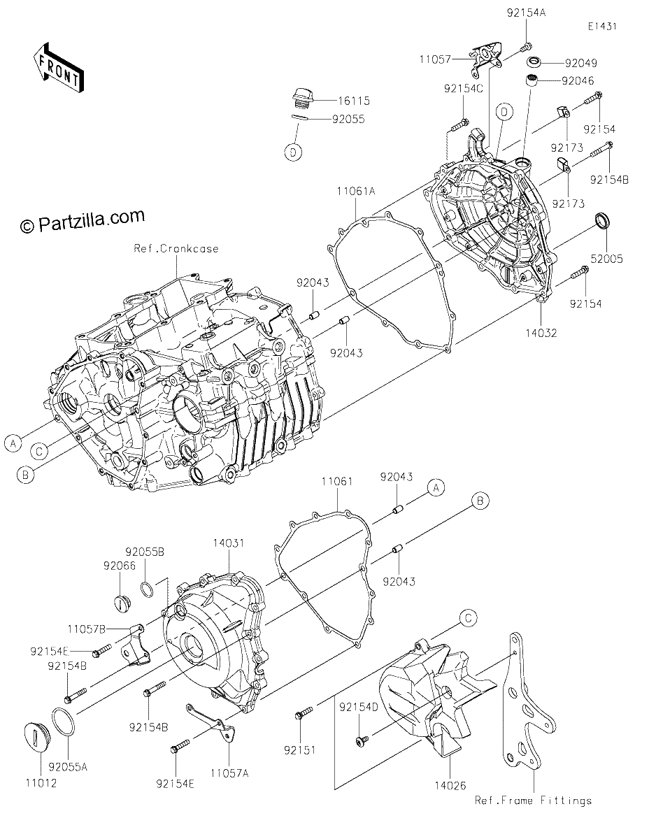 Diagrama de ENGINE COVER S