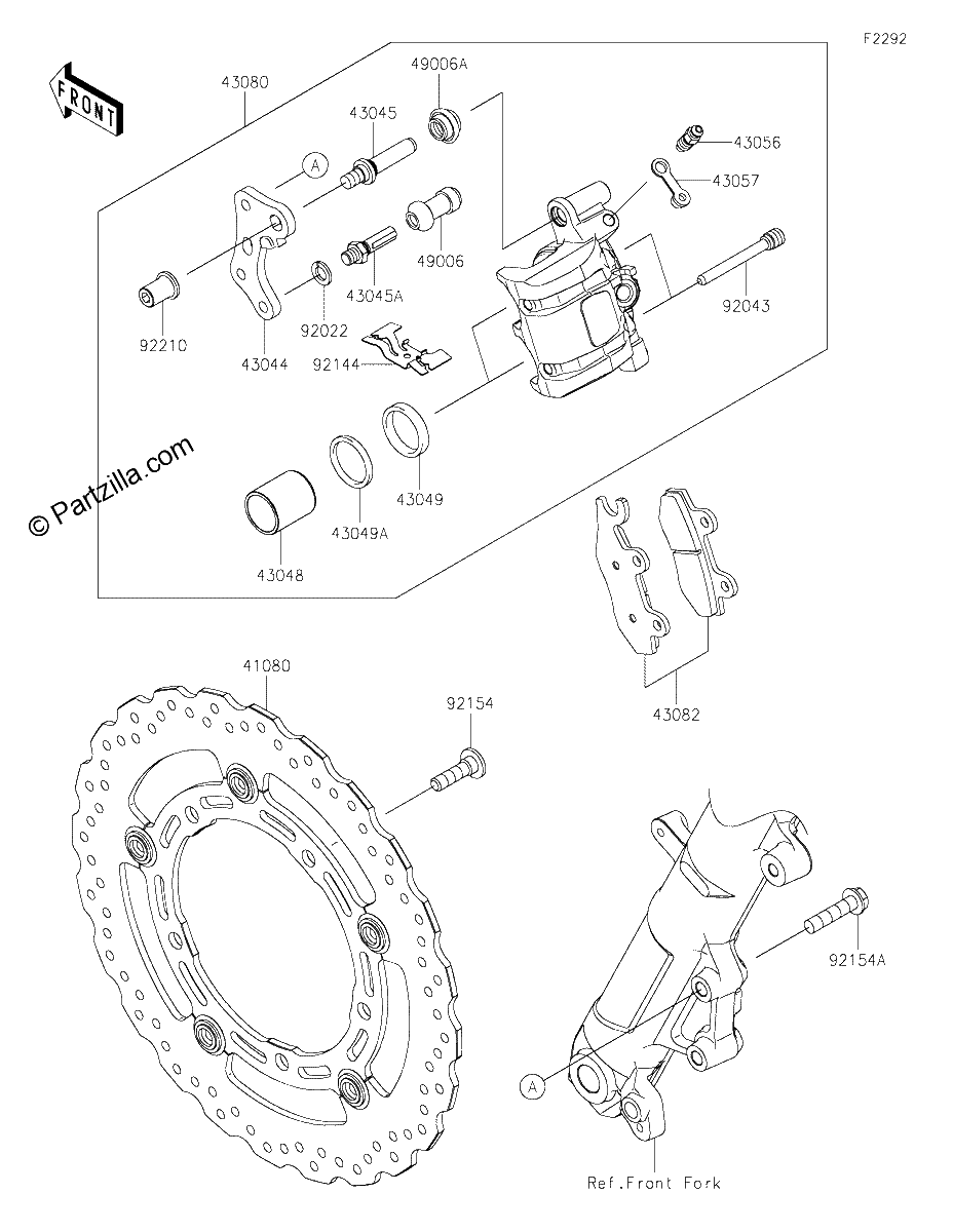 Diagrama de FRONT BRAKE