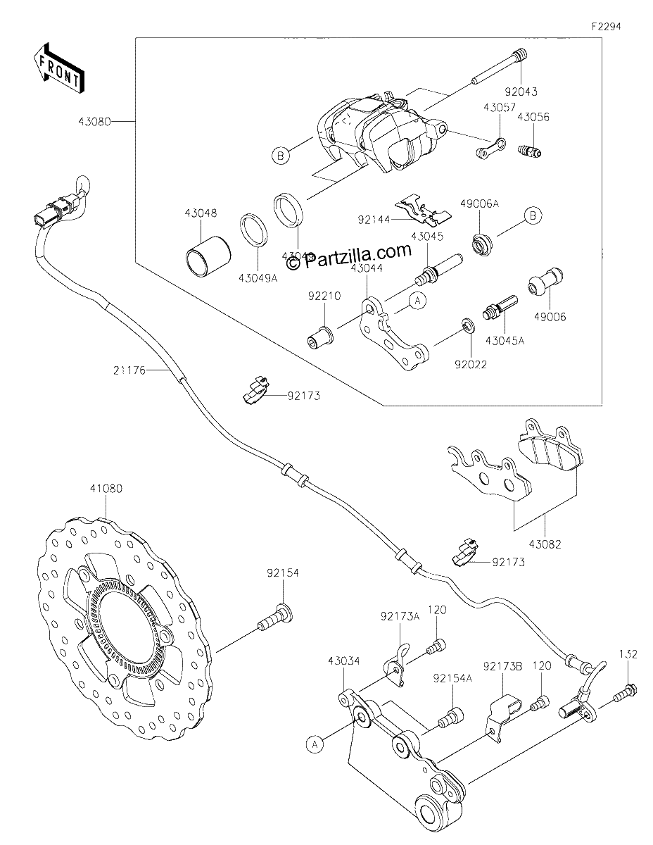 Diagrama de REAR BRAKE