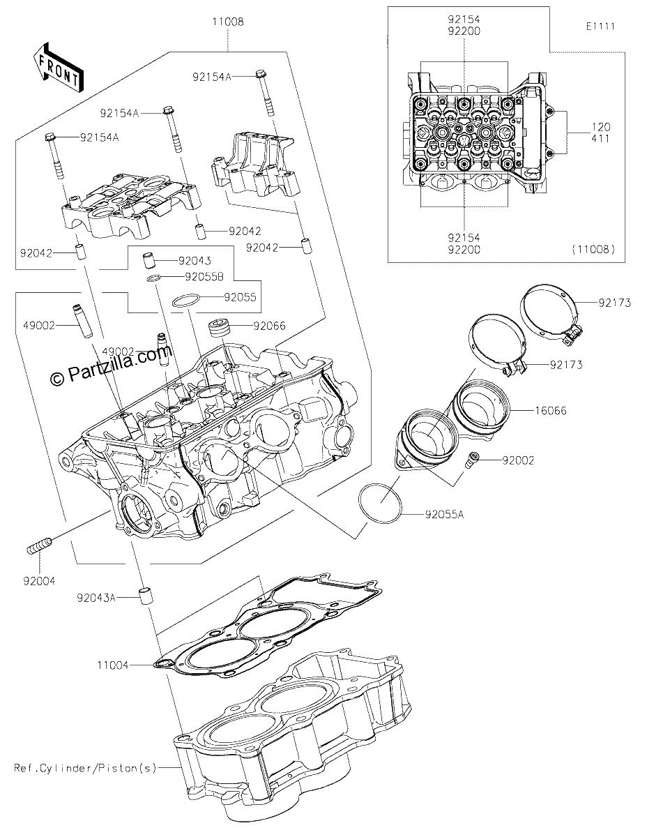 Diagrama de CYLINDER HEAD