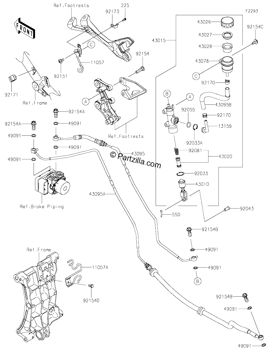 Diagrama de REAR MASTER CYLINDER
