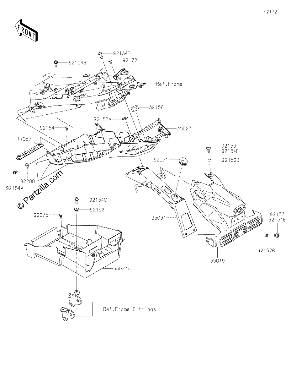 Diagrama de REAR FENDER S