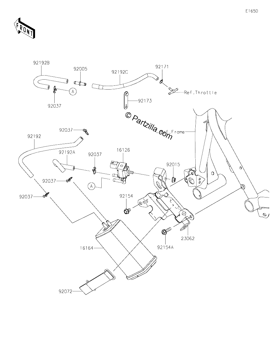 Diagrama de FUEL EVAPORATIVE SYSTEM CA