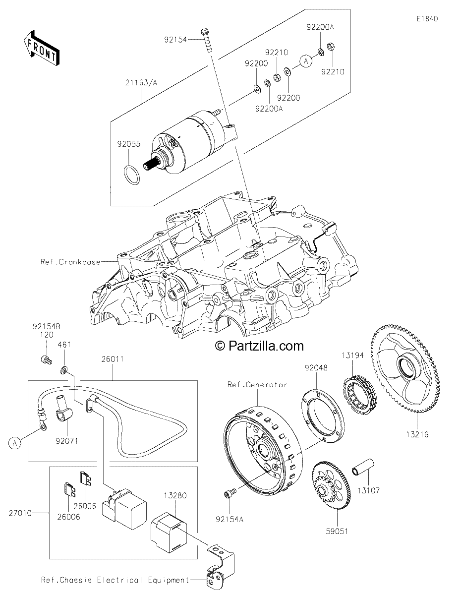 Diagrama de STARTER MOTOR
