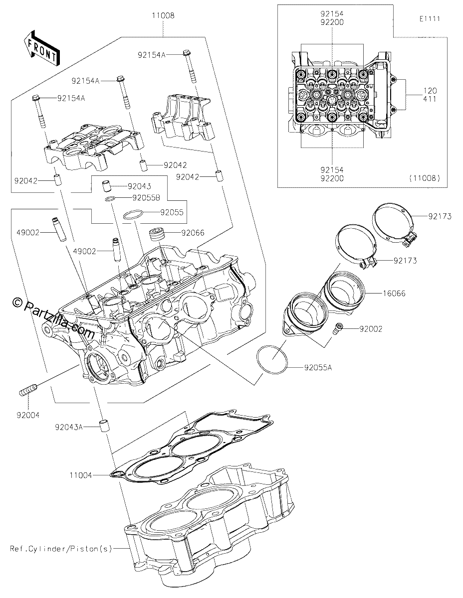Diagrama de CYLINDER HEAD