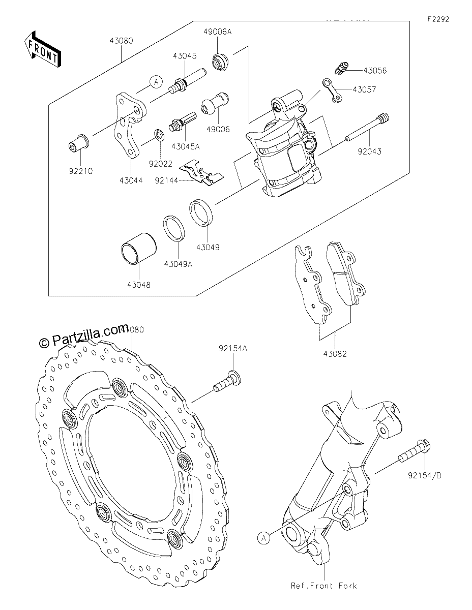 Diagrama de FRONT BRAKE
