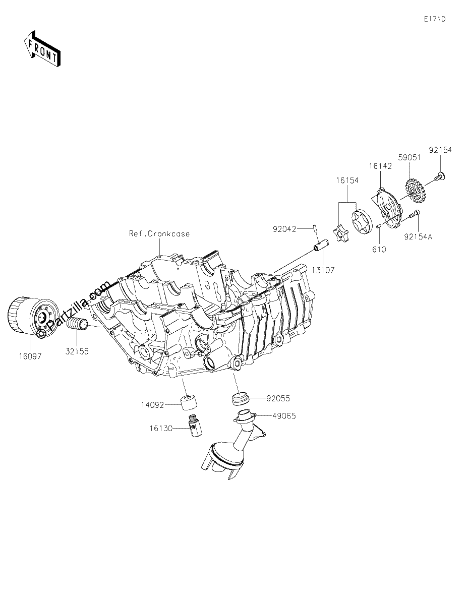Diagrama de OIL PUMP OIL FILTER