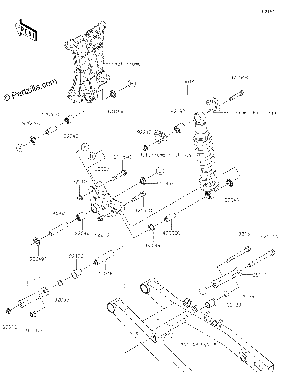 Diagrama de SUSPENSION SHOCK ABSORBER