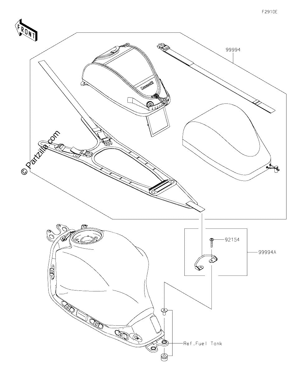 Diagrama de ACCESSORY TANK BAG
