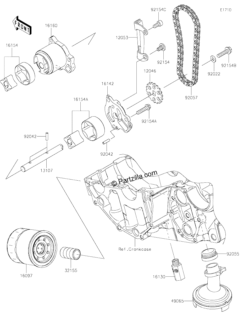 Diagrama de OIL PUMP OIL FILTER
