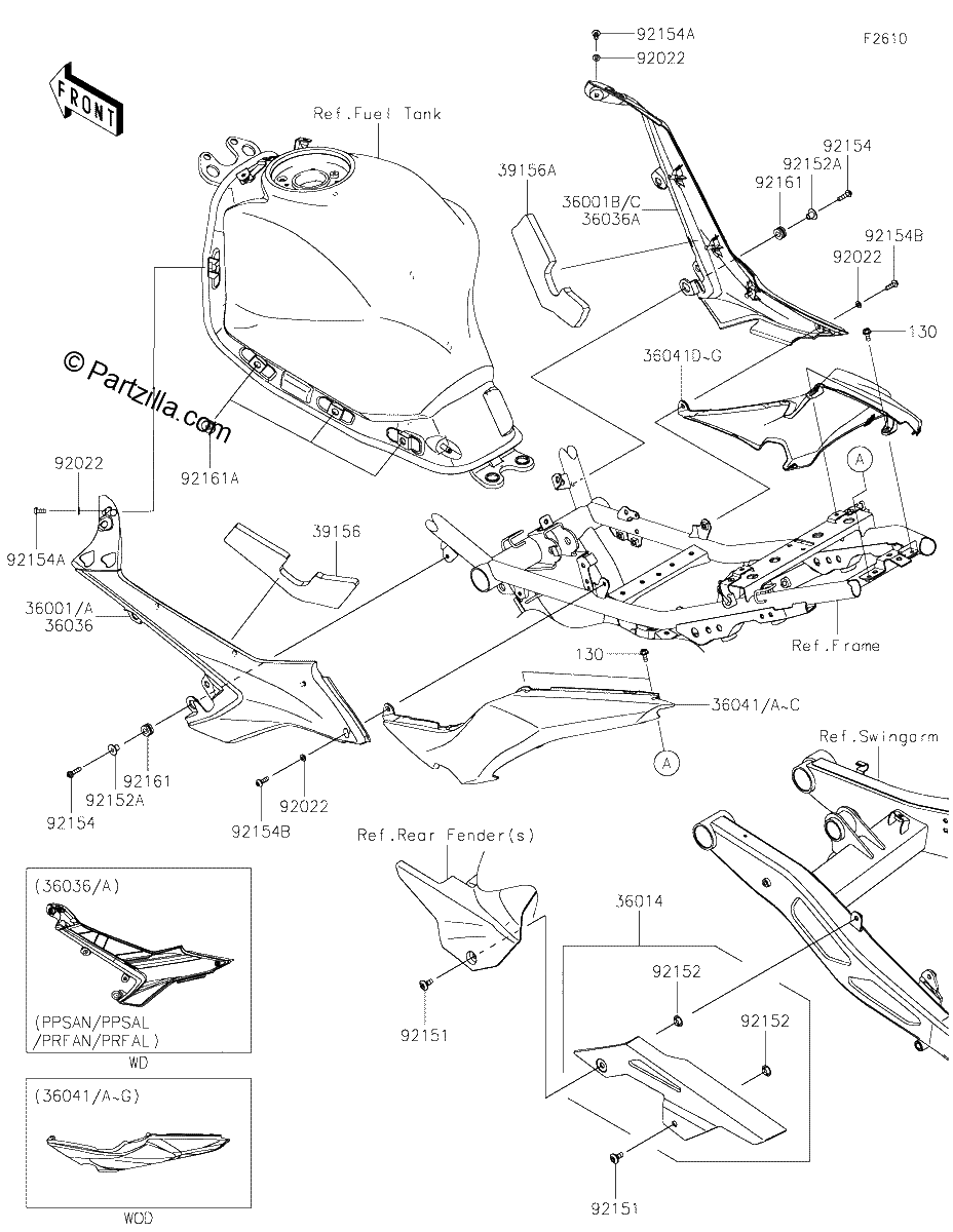 Diagrama de SIDE COVERS CHAIN COVER