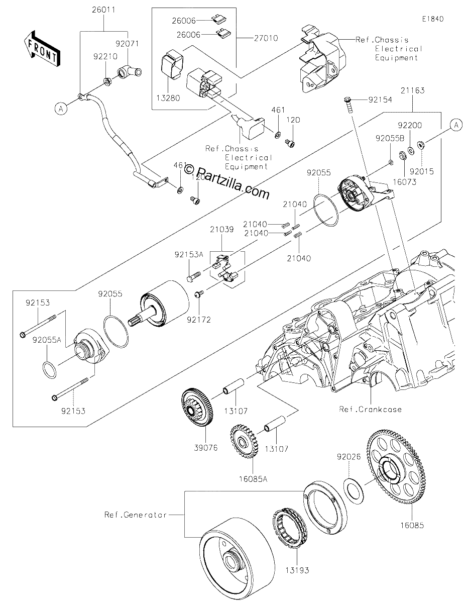 Diagrama de STARTER MOTOR