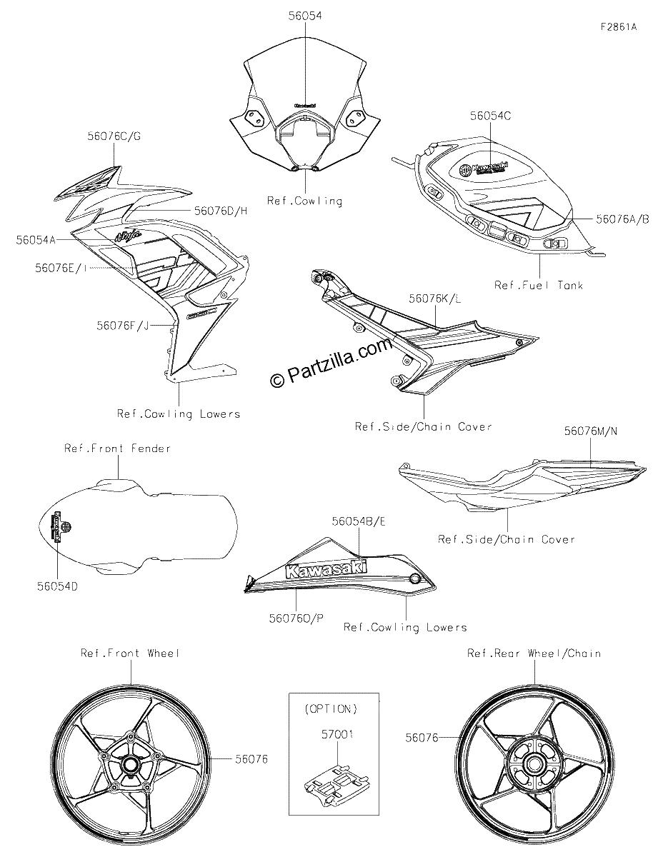 Diagrama de DECALS L GREEN RPFAN RPFAL