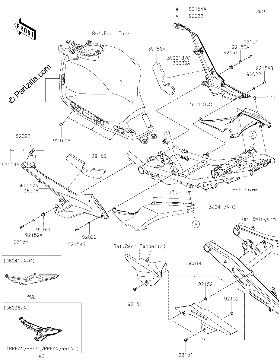 Diagrama de SIDE COVERS CHAIN COVER
