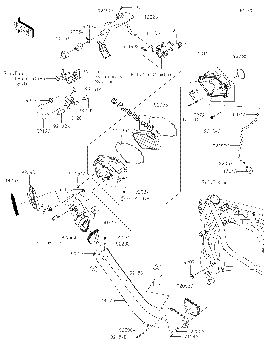 Diagrama de AIR CLEANER