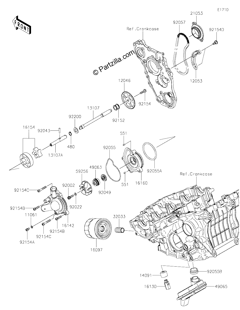 Diagrama de OIL PUMP OIL FILTER