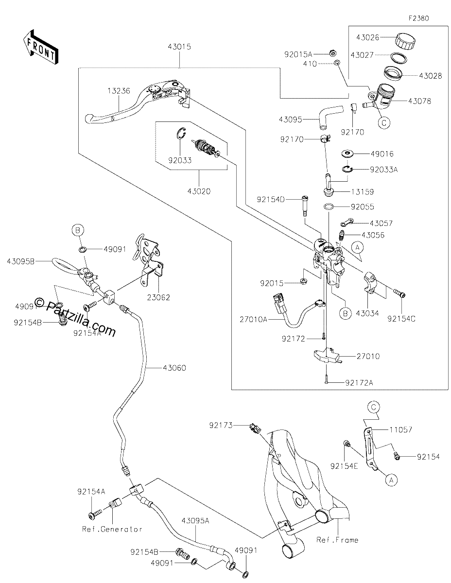 Diagrama de CLUTCH MASTER CYLINDER