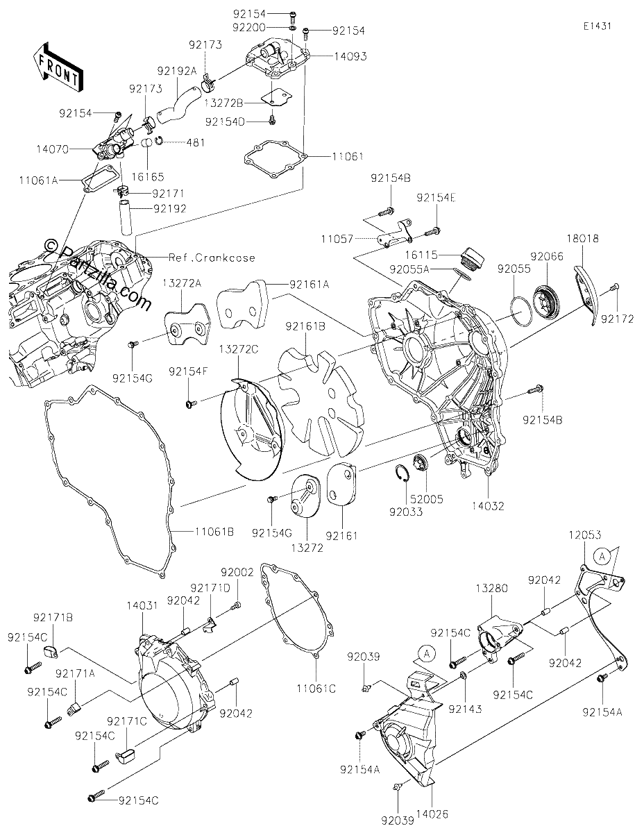 Diagrama de ENGINE COVER S