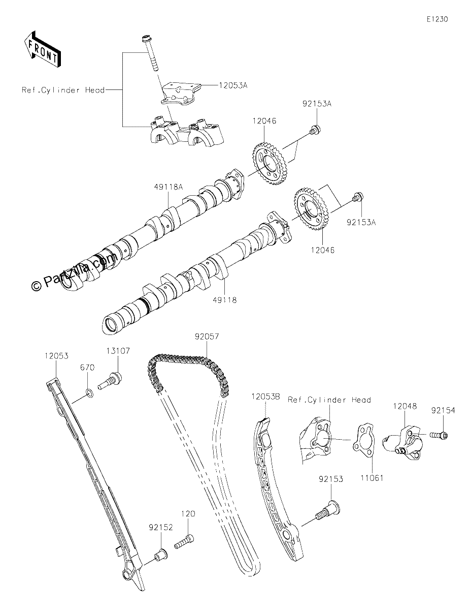 Diagrama de CAMSHAFT S TENSIONER