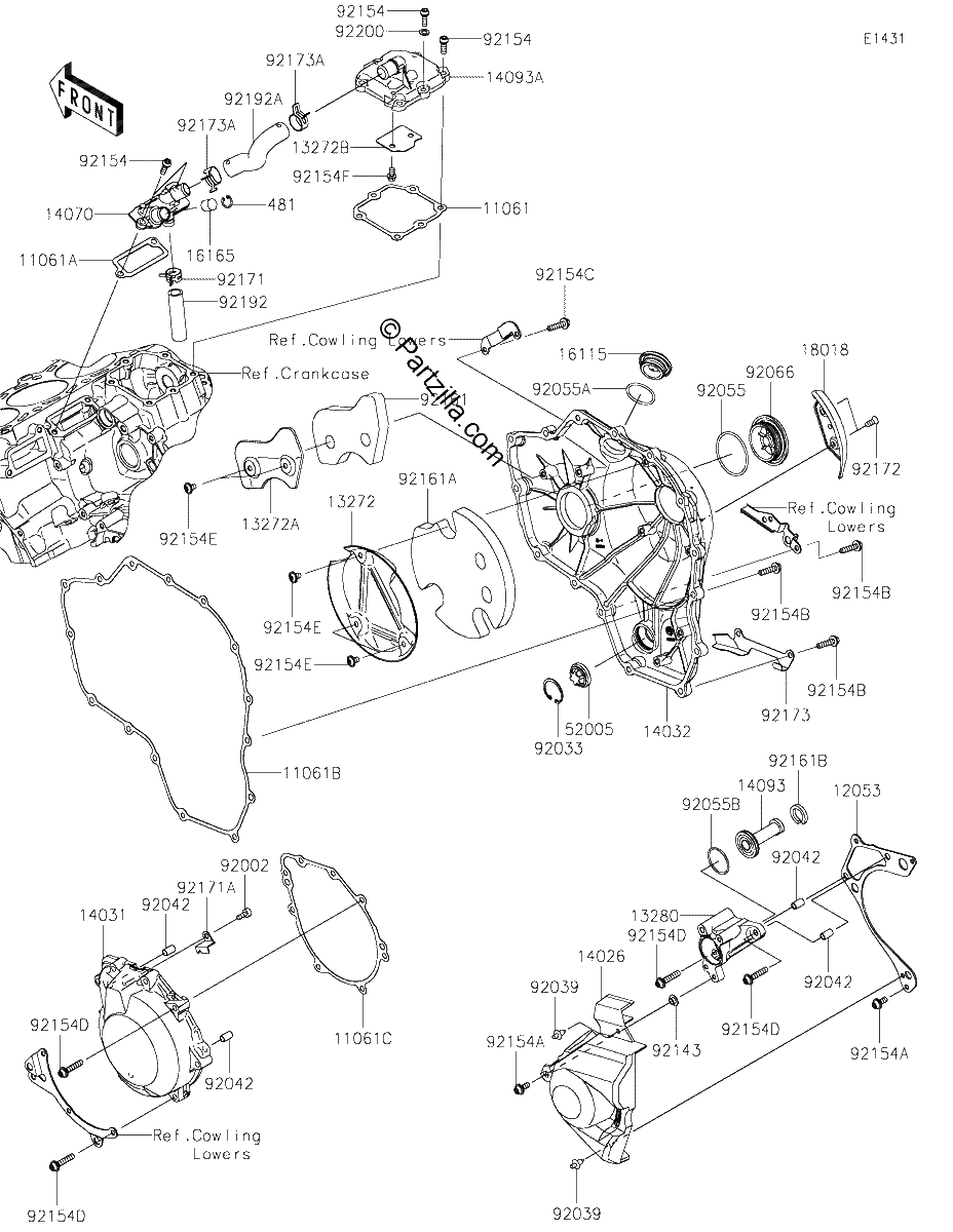 Diagrama de ENGINE COVER S