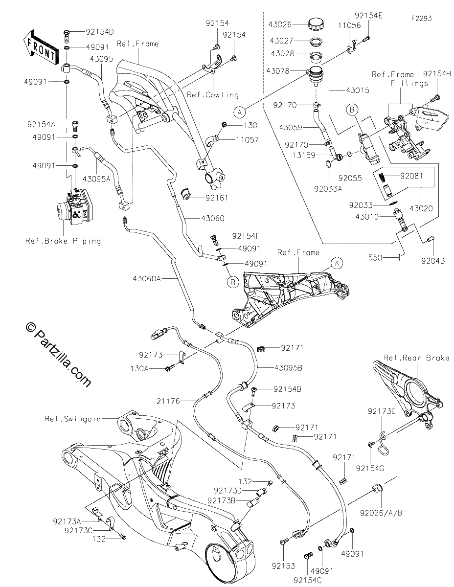 Diagrama de REAR MASTER CYLINDER