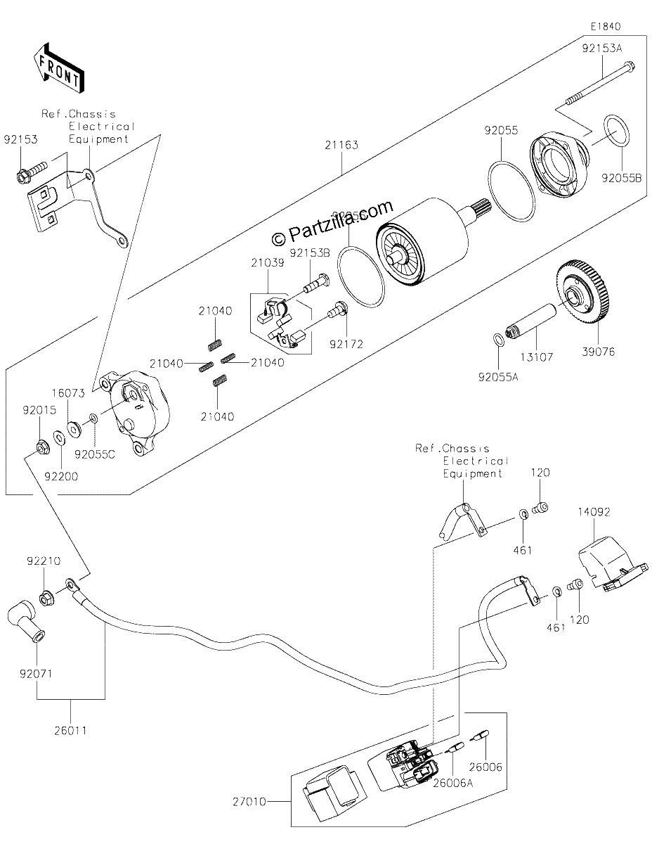Diagrama de STARTER MOTOR