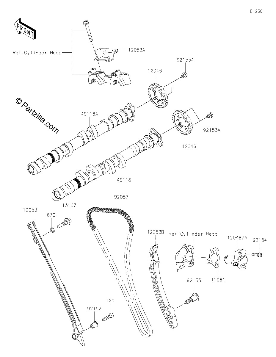 Diagrama de CAMSHAFT S TENSIONER