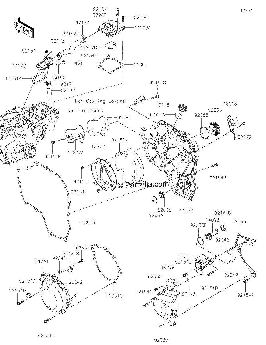 Diagrama de ENGINE COVER S
