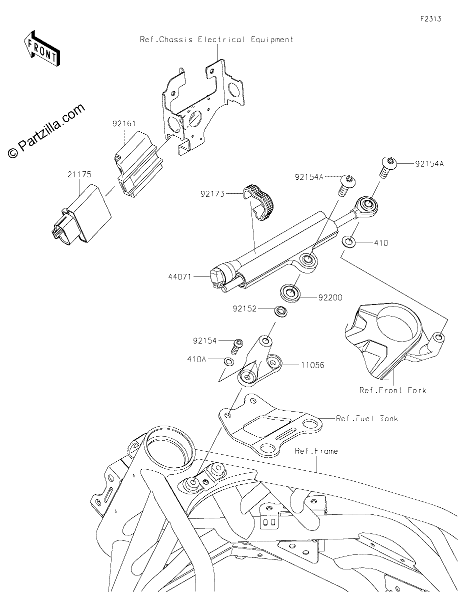 Diagrama de STEERING DAMPER