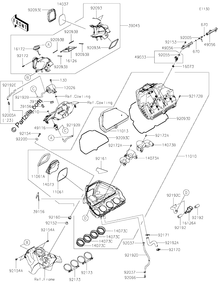 Diagrama de AIR CLEANER