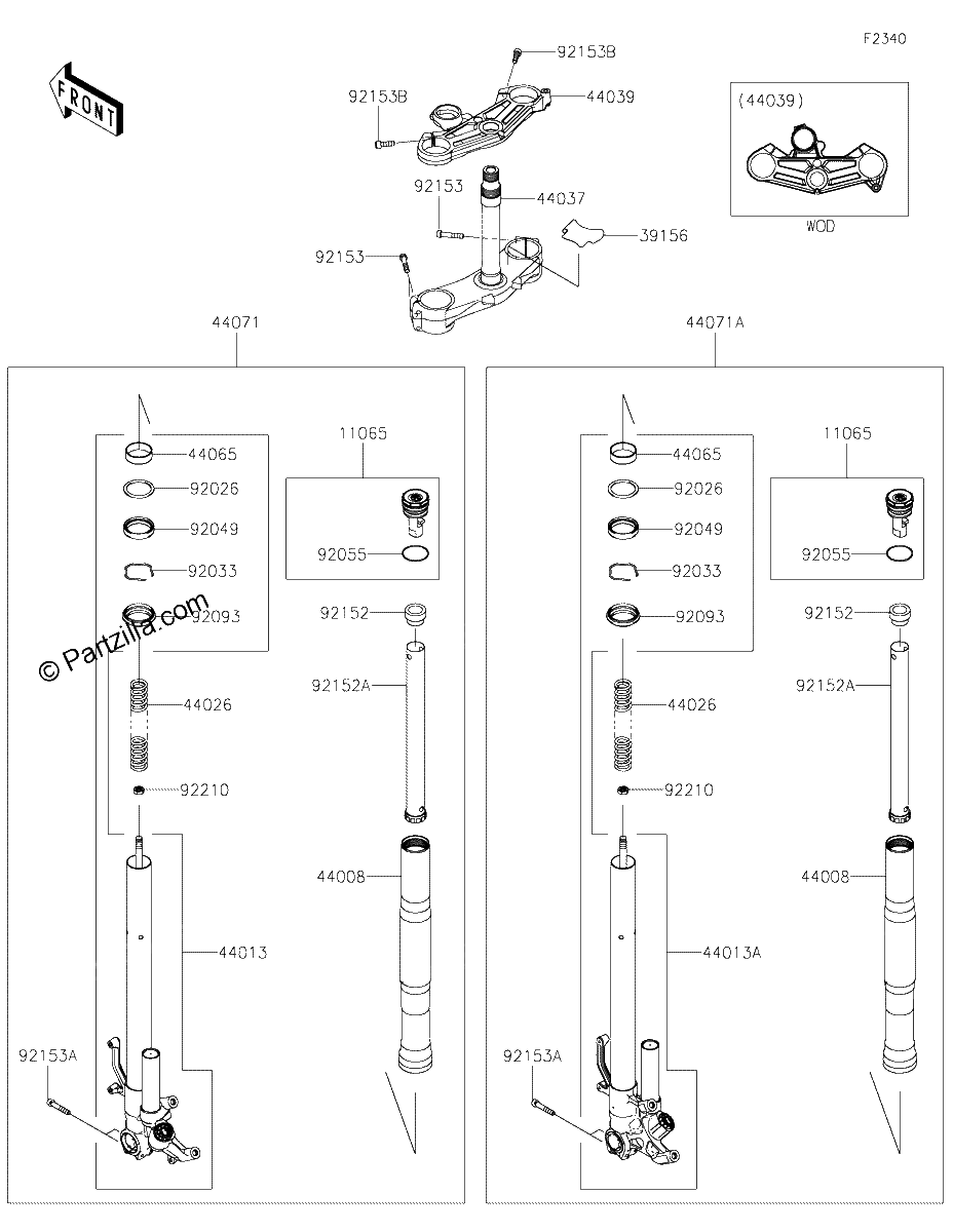 Diagrama de FRONT FORK
