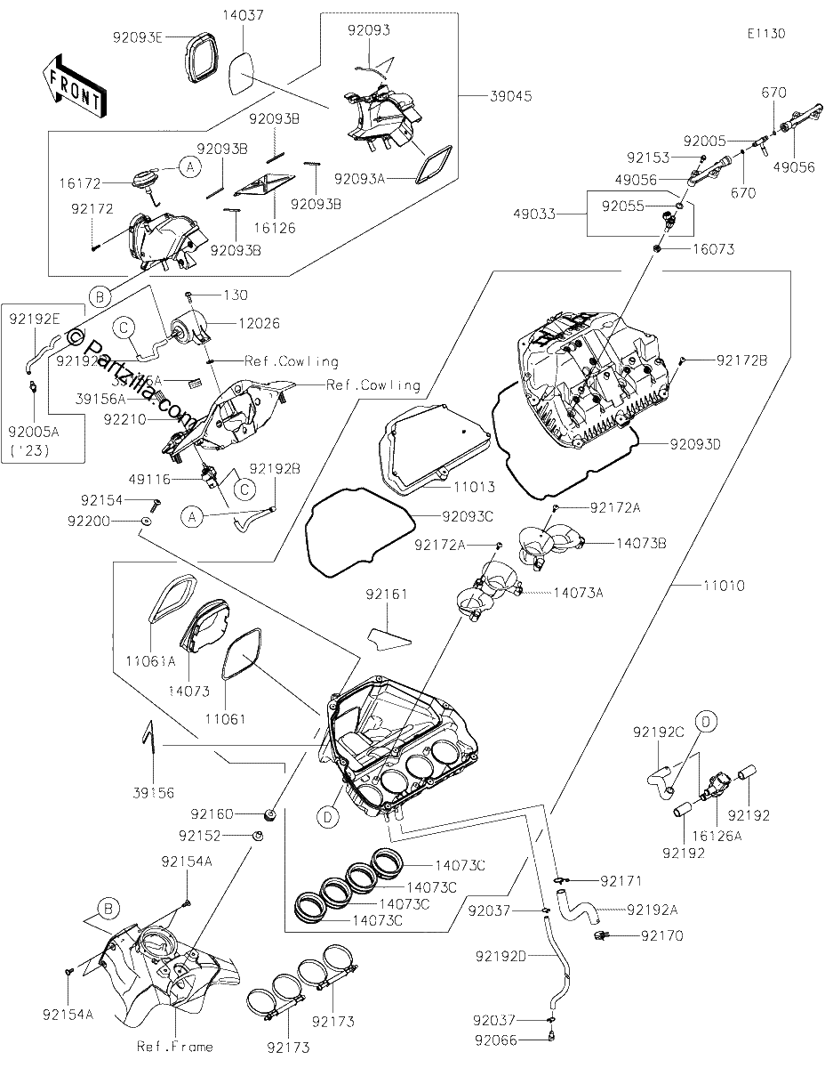 Diagrama de AIR CLEANER