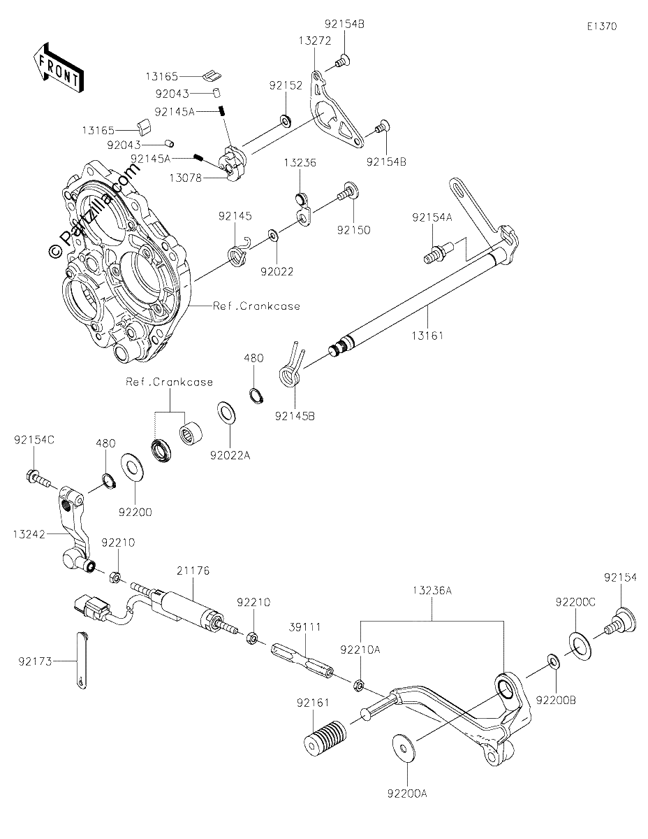 Diagrama de GEAR CHANGE MECHANISM