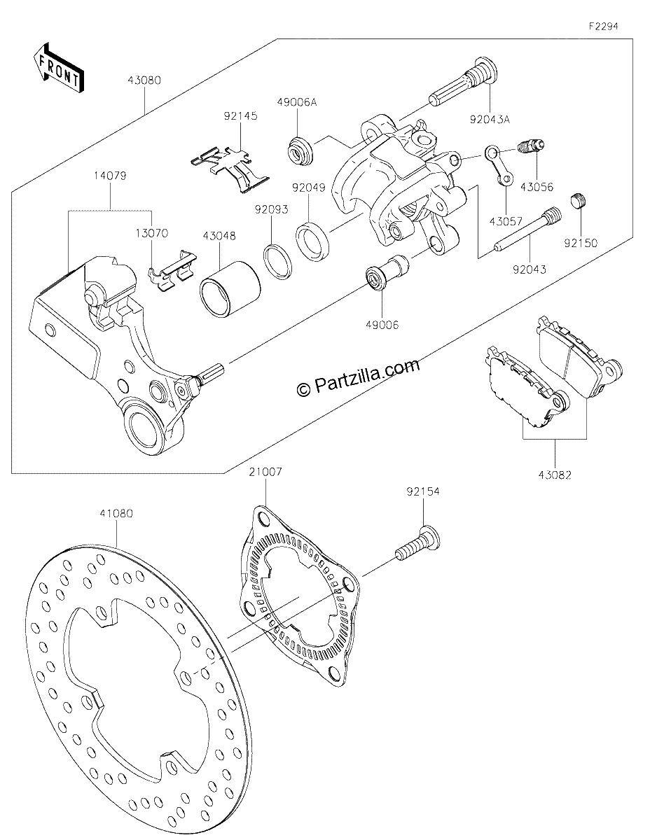 Diagrama de REAR BRAKE