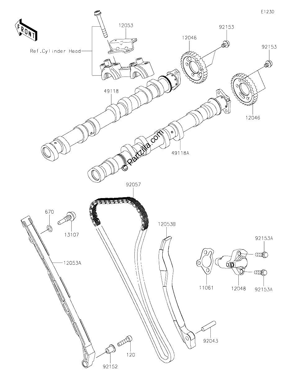 Diagrama de CAMSHAFT S TENSIONER