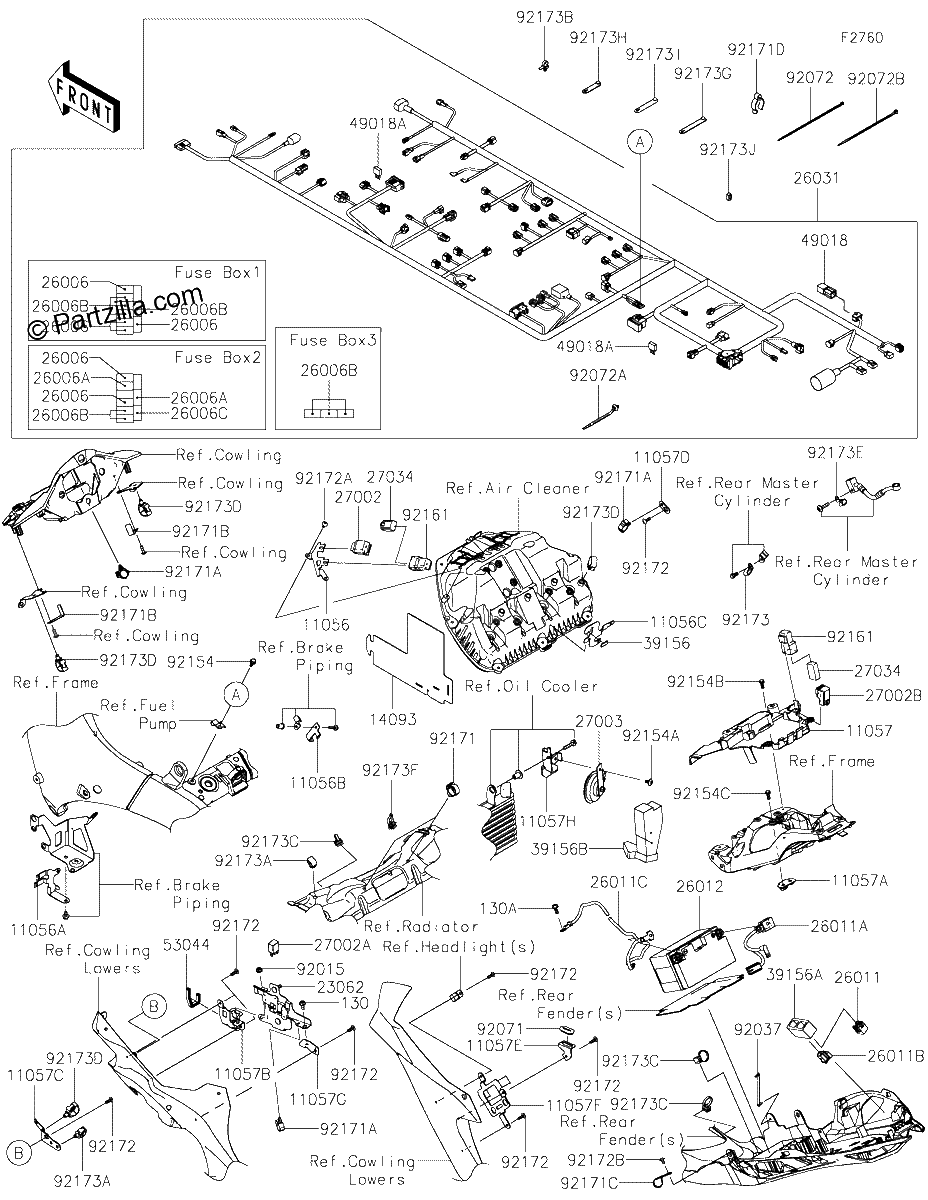 Diagrama de CHASSIS ELECTRICAL EQUIPMENT