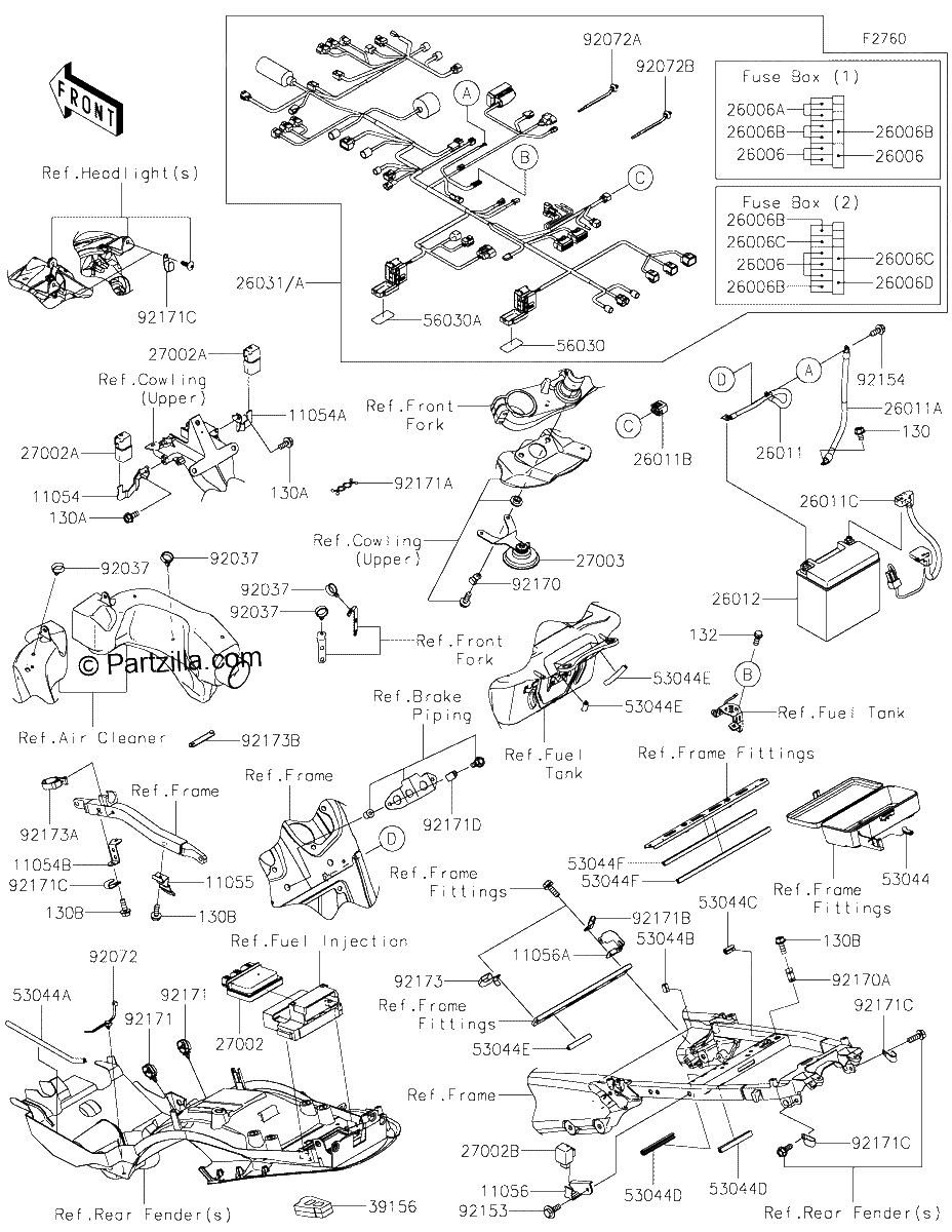 Diagrama de CHASSIS ELECTRICAL EQUIPMENT