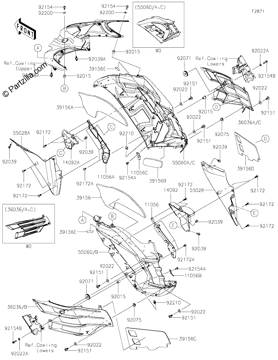 Diagrama de COWLING CENTER