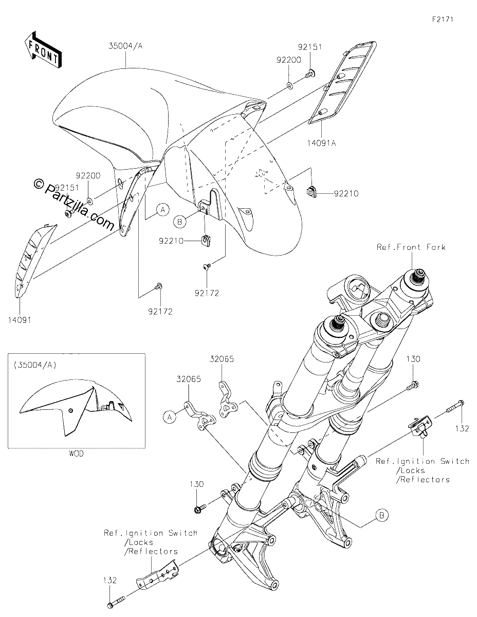 Diagrama de FRONT FENDER S