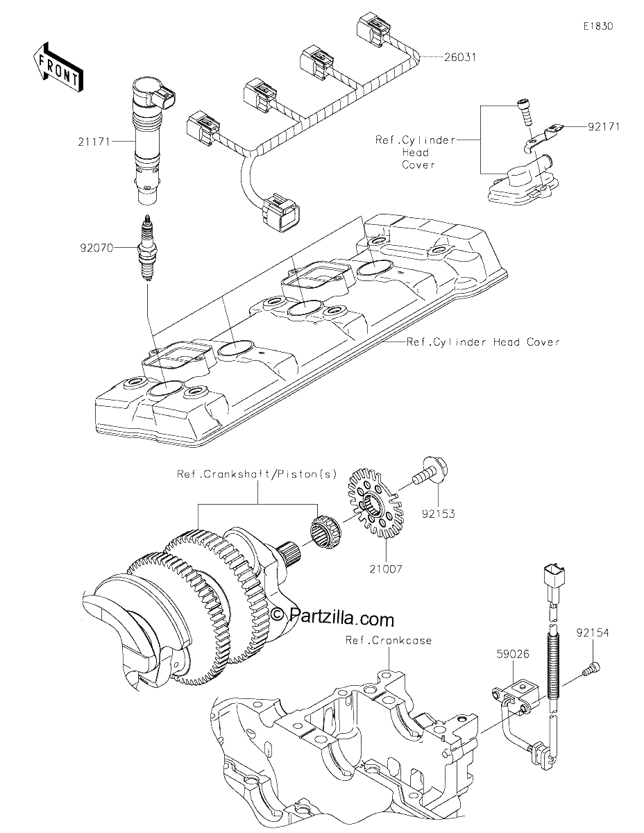 Diagrama de IGNITION SYSTEM