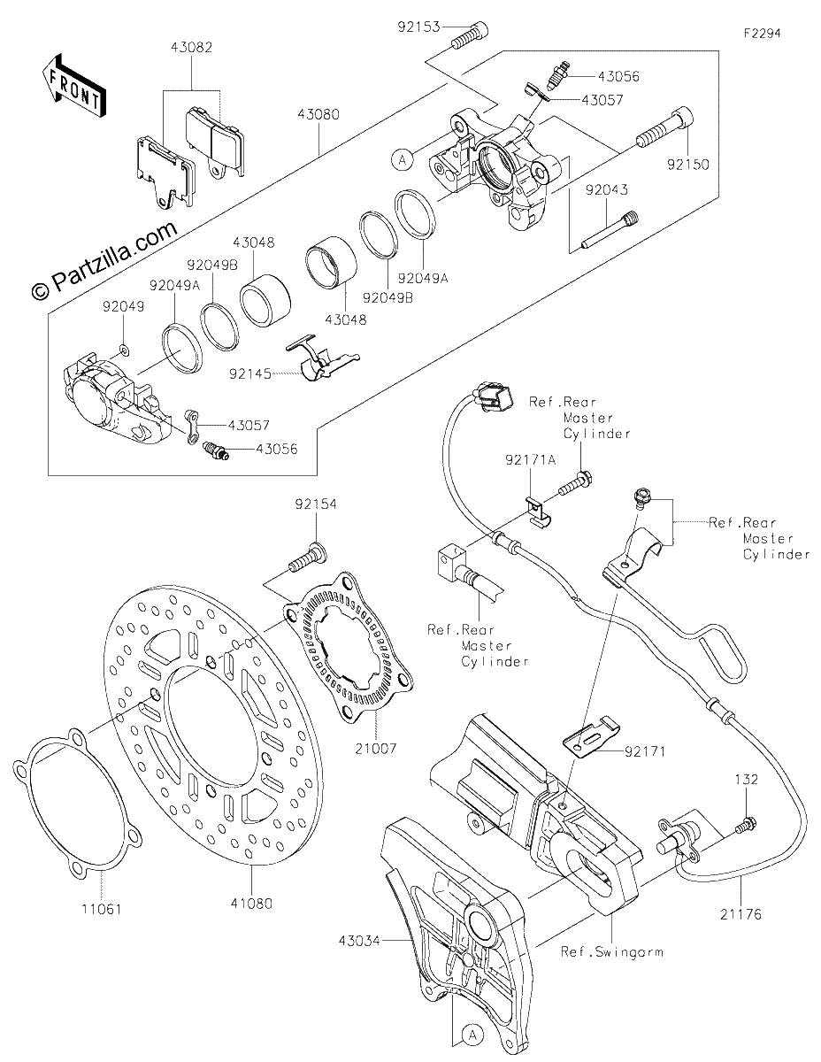 Diagrama de REAR BRAKE