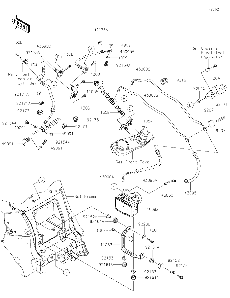 Diagrama de BRAKE PIPING
